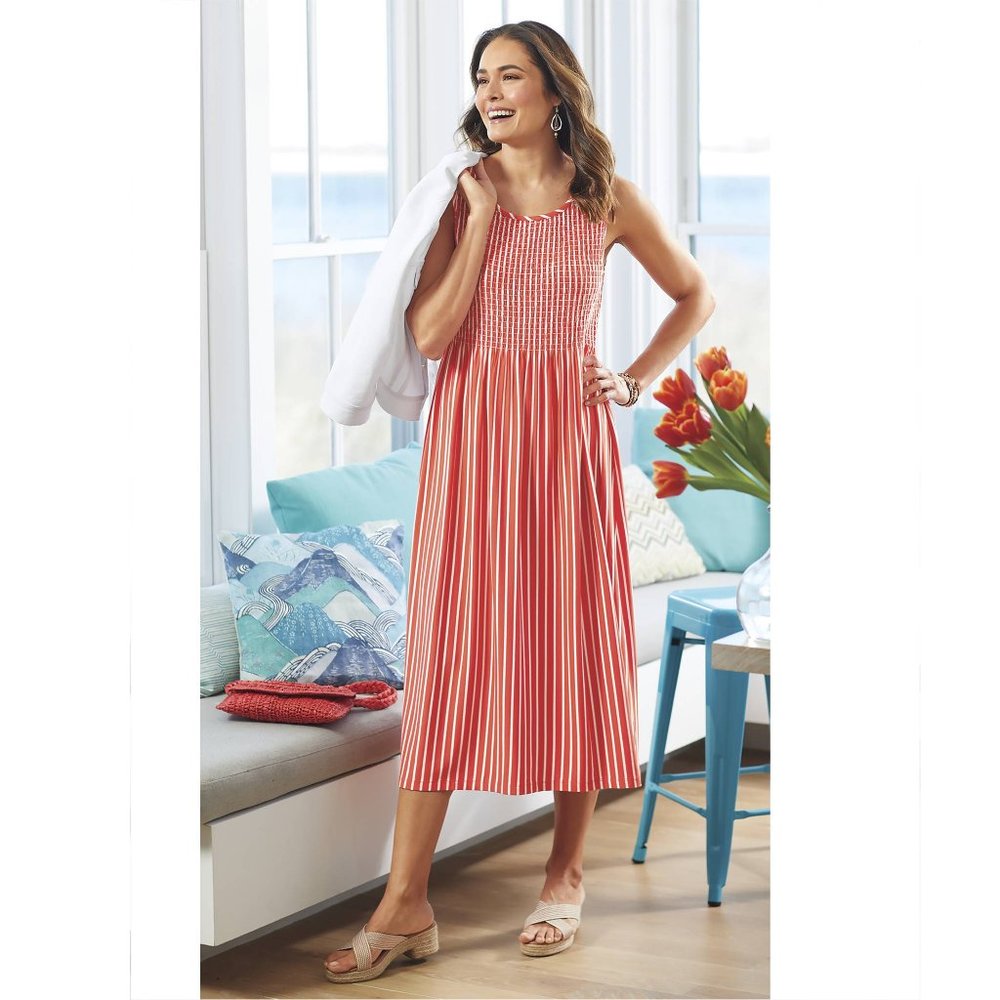 Northstyle Brand New, XL Blue and White Sundress